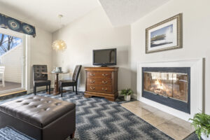 Penthouse Suite - fireplace